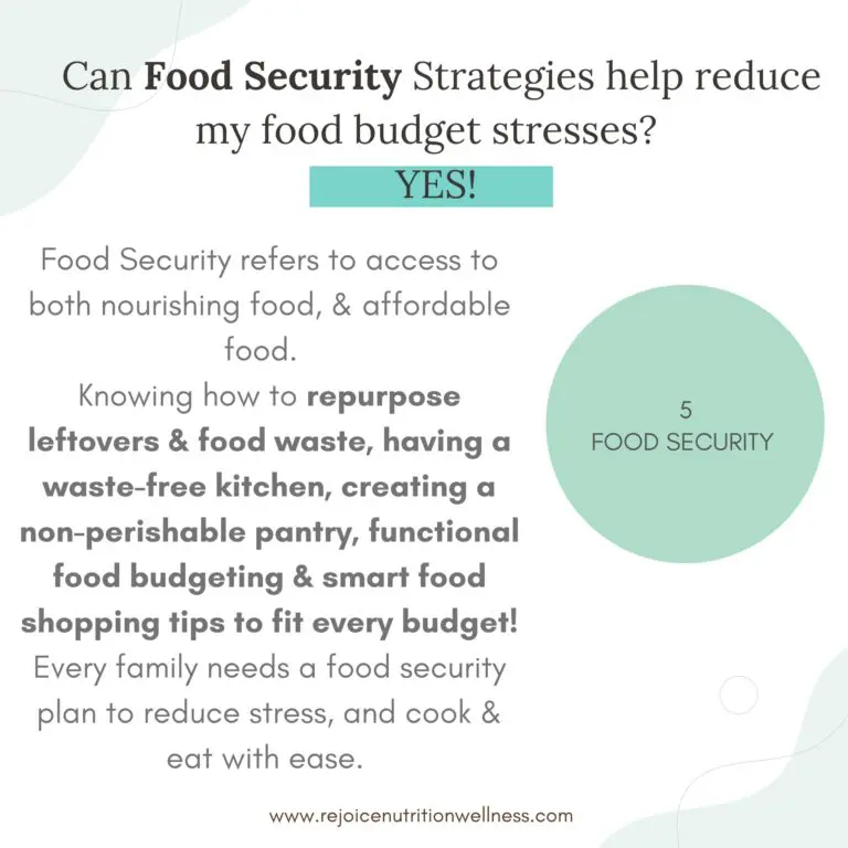 Food security, food prep