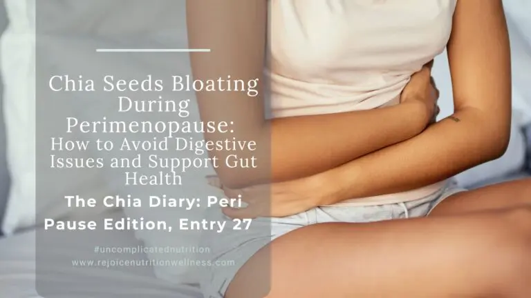 Woman experiencing digestive discomfort during perimenopause showing connection between hormones and gut health