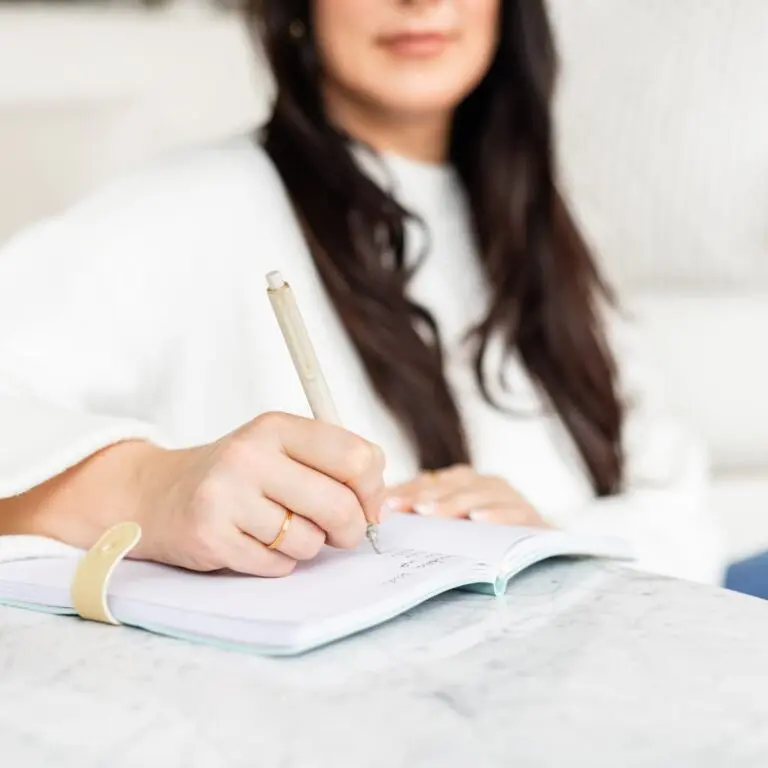 Woman practicing year-end reflection for hormone health and wellness