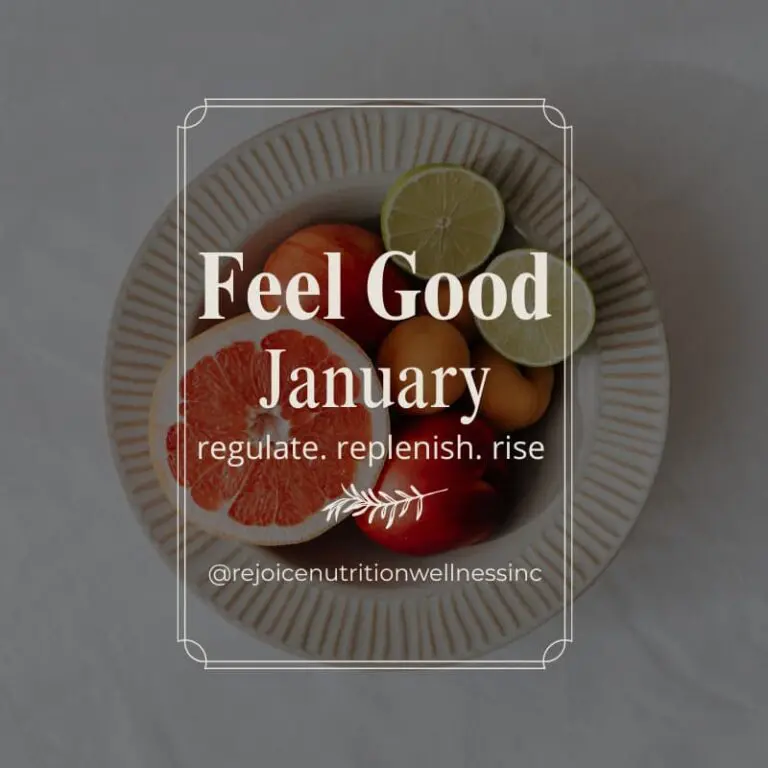 Feel Good January monthly challenge - clinical nutrition habits for women 35+ navigating perimenopause and menopause