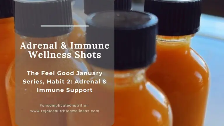 Feel Good January Habit 2 - Adrenal and immune wellness shots for cortisol regulation and HPA axis support in women 35+ with perimenopause and menopause