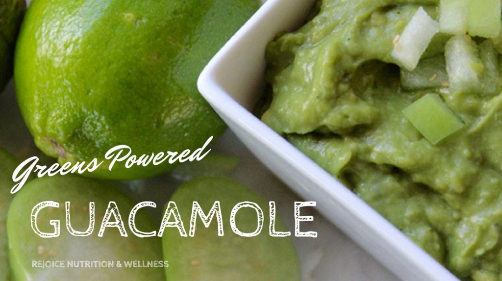 Greens Powered Guacamole Rejoice Nutrition and Wellness Edmonton, AB