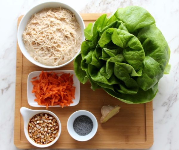 Thai Noodle Lettuce Wraps Dinner in Under 10 minutes Rejoice