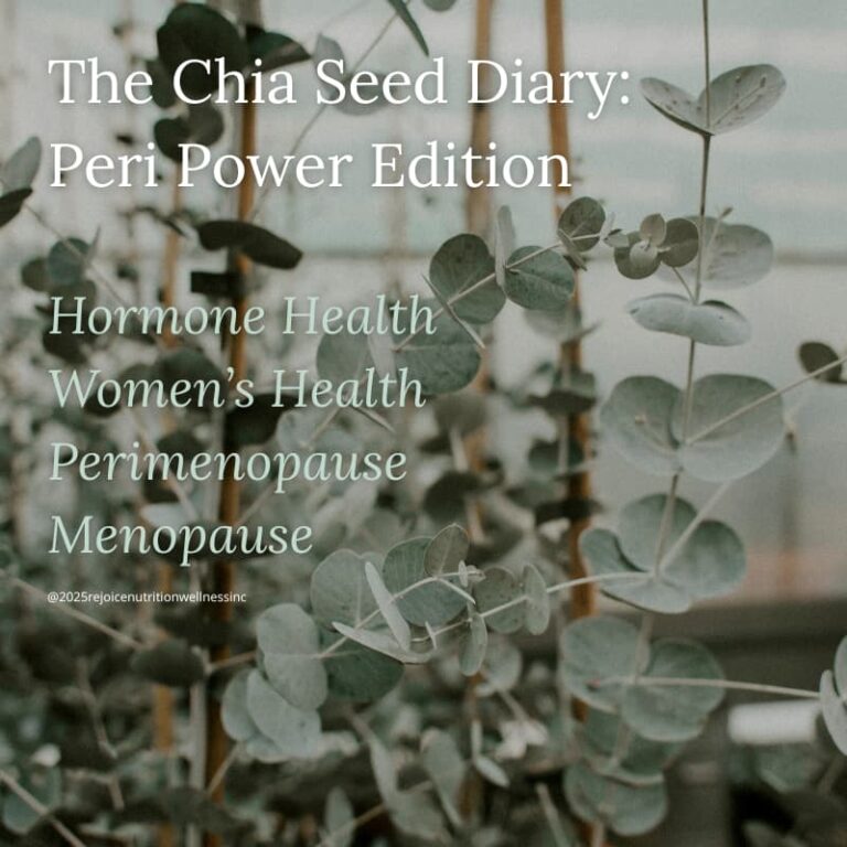 perimenopause chia seeds, hormone balancing foods, perimenopause nutrition plan, natural perimenopause remedies