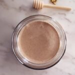 fluffy whipped honey in a jar for stress-free budget friendly christmas gifting