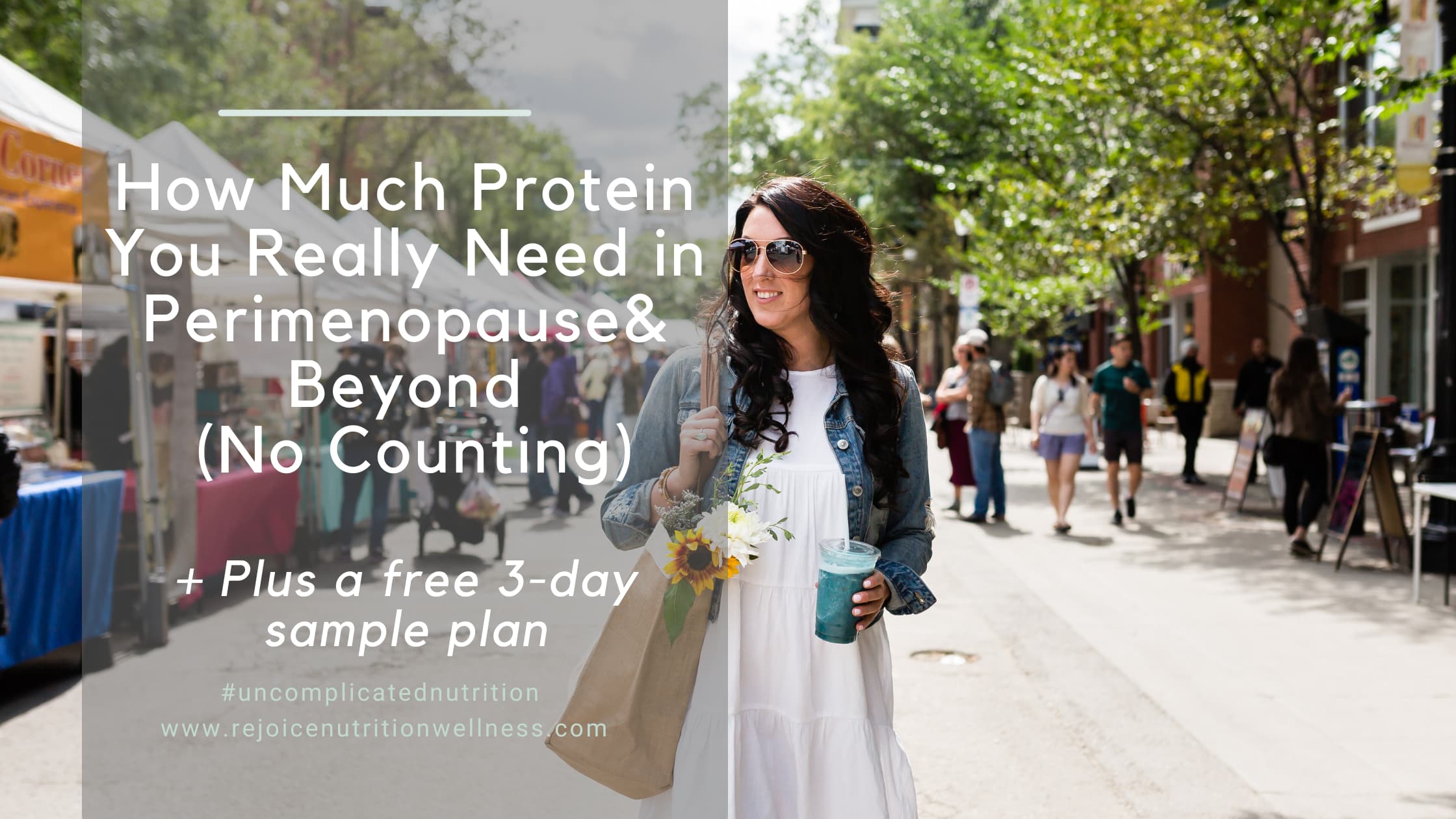 Free 3-day 100g protein sample meal plan for perimenopause